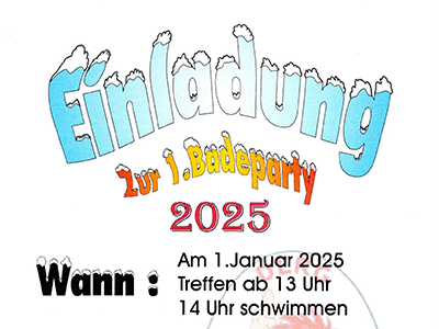 Neujahrsschwimmen 2025 an der Innerstetalsperre