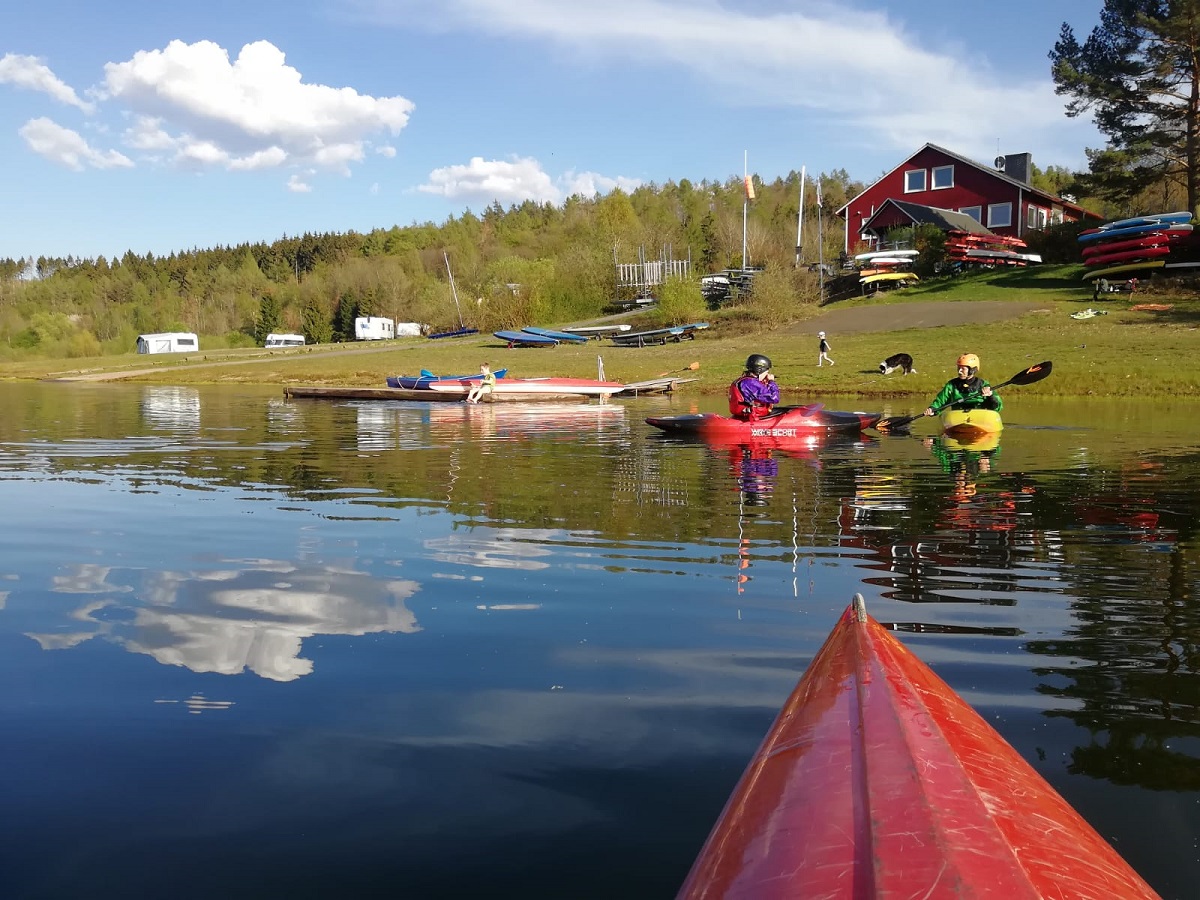 Rollentraining auf der Innerstetalsperre