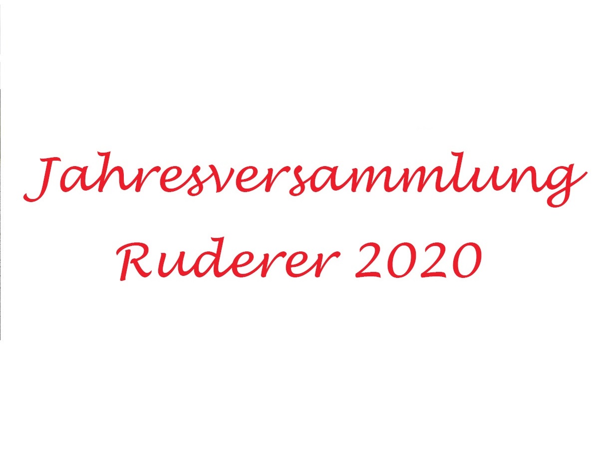 Jahresversammlung 2020 der Abteilung Ruder- und Kanusport