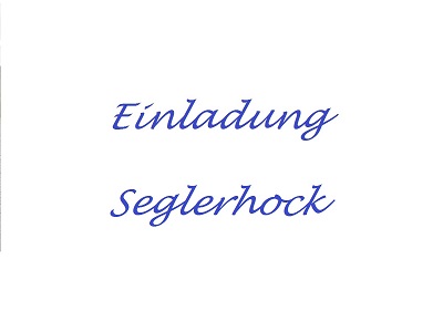 Einladung zum 2. Seglerhock 2018 des WSVI am 23.02.2018