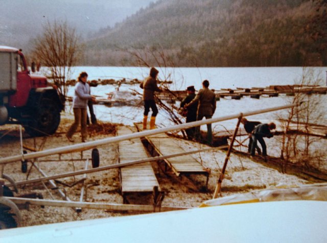 Arbeitseinsatz vor Anrudern 1981 - 01