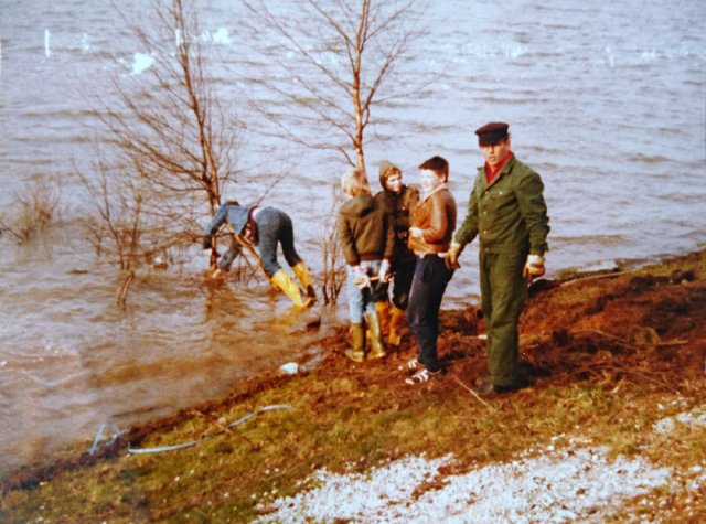 Arbeitseinsatz vor Anrudern 1981 - 02