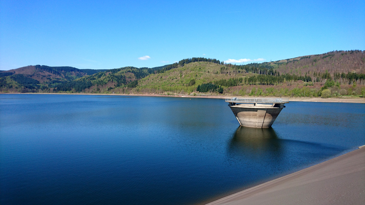 Innerstetalsperre mit Blick auf den Trichter